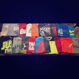 Huge Lot of Boys T-Shirts and Sleeveless Shirts!